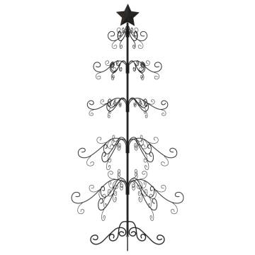 Metal Christmas Tree Black 150cm - DIY Decoration | Hipomarket