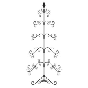 Metal Christmas Tree Black 150cm - DIY Decoration | Hipomarket