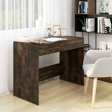 Smoked Oak Desk - Compact 101x50 cm | HipoMarket