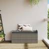 Grey Storage Bench with Cushion - 115x51x52 cm | HipoMarket