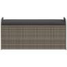 Grey Storage Bench with Cushion - 115x51x52 cm | HipoMarket