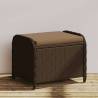  Garden Stool with Cushion Brown 58x46x46 cm Poly Rattan Colour brown Quantity in Package 1 