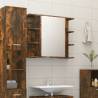  Bathroom Mirror Cabinet Smoked Oak 80x20.5x64 cm Engineered Wood Colour smoked oak Quantity in Package 1 