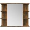 Bathroom Mirror Cabinet Smoked Oak 80x20.5x64 cm | Hipomarket