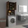 Washing Machine Cabinet Smoked Oak - 64x25.5x190 cm