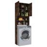 Washing Machine Cabinet Smoked Oak - 64x25.5x190 cm