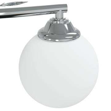 Ceiling Lamp with Round Glass Shades for 4 G9 LED Lights