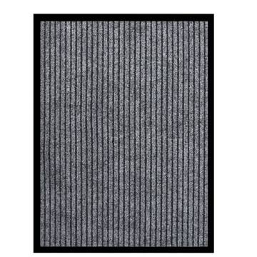 Striped Grey Doormat 60x80 cm - Durable & Stylish