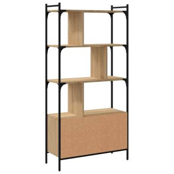 Sonoma Oak Bookcase with Doors | Stylish Storage Solution