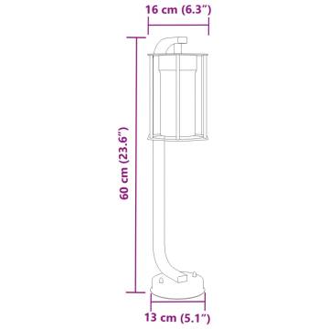 Outdoor Floor Lamp Black 60cm - Stainless Steel & Durable