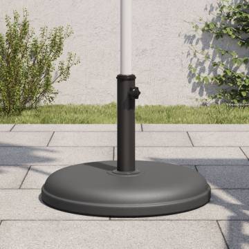 15 kg Round Parasol Base for Ø32-38 mm Poles - Sturdy & Reliable