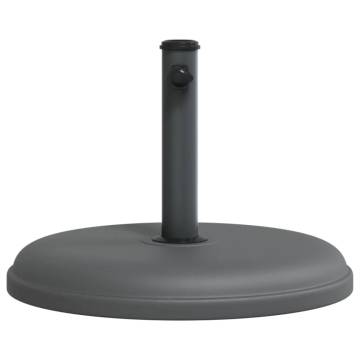 15 kg Round Parasol Base for Ø32-38 mm Poles - Sturdy & Reliable