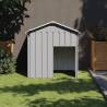 Light Grey Dog House with Roof - Durable Galvanised Steel