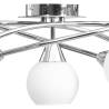 Ceiling Lamp with Ceramic Shades for 5 E14 Bulbs - White Bowl