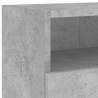 Stylish Concrete Grey TV Wall Cabinets - 2 pcs | HiPo Market