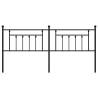 Metal Headboard Black 193 cm - Stylish & Durable Design