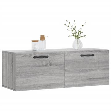 Wall Cabinet Grey Sonoma - Stylish & Practical Storage Solution