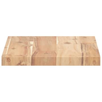 Floating Shelf 40x20x2 cm | Untreated Solid Wood Acacia