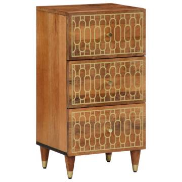 Side Cabinet 40x33x75 cm Solid Mango Wood - Elegant Storage