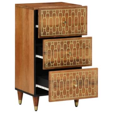 Side Cabinet 40x33x75 cm Solid Mango Wood - Elegant Storage