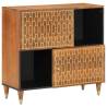 Elegant Side Cabinet - Solid Mango Wood - 80x33x75 cm