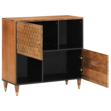 Elegant Side Cabinet - Solid Mango Wood - 80x33x75 cm