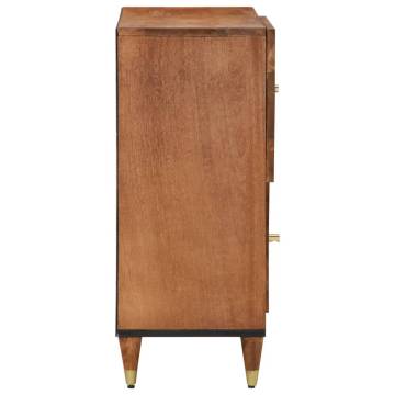 Elegant Side Cabinet - Solid Mango Wood - 80x33x75 cm