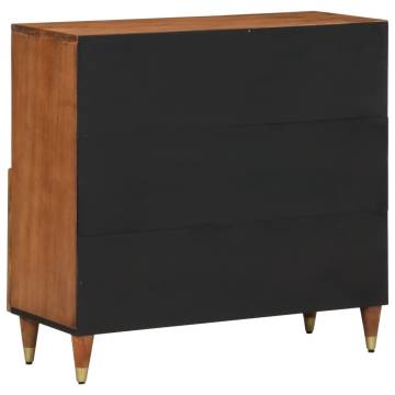 Elegant Side Cabinet - Solid Mango Wood - 80x33x75 cm