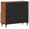 Elegant Side Cabinet - Solid Mango Wood - 80x33x75 cm