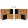 Elegant Side Cabinet - Solid Mango Wood - 80x33x75 cm