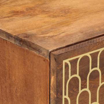 Elegant Side Cabinet - Solid Mango Wood - 80x33x75 cm