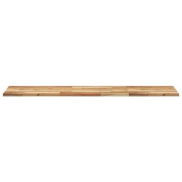 Rectangular Solid Wood Acacia Table Top - 140x40 cm