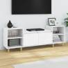 Stylish White TV Cabinet - 160x35x55 cm Engineered Wood