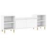 Stylish White TV Cabinet - 160x35x55 cm Engineered Wood