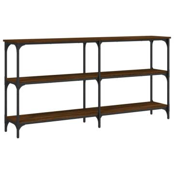 Elegant Brown Oak Console Table - Stylish & Durable | Hipo Market