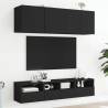 Black TV Wall Cabinet - 40x30x30 cm | HipoMarket