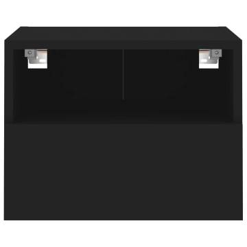 Black TV Wall Cabinet - 40x30x30 cm | HipoMarket