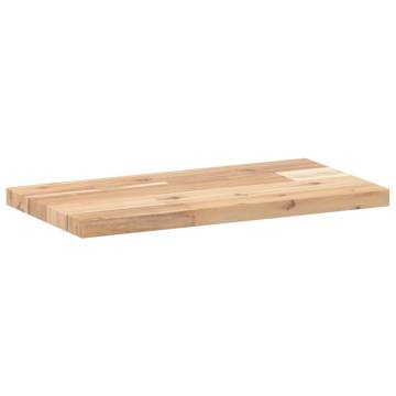 Rectangular Solid Wood Acacia Table Top - 60x20x2 cm