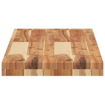 Rectangular Solid Wood Acacia Table Top 100x30x4 cm