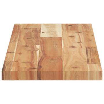 Table Top Rectangular 80x20 cm - Solid Acacia Wood