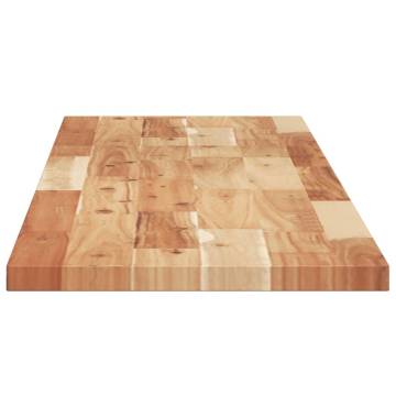 Rectangular Solid Wood Acacia Table Top - 120x30 cm