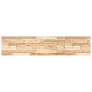 Rectangular Solid Wood Acacia Table Top - 120x30x2 cm