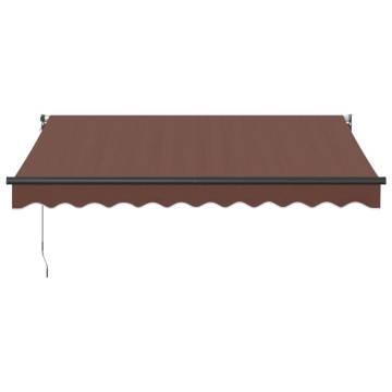 Manual Retractable Awning Brown 300x250 cm | Hipo Market