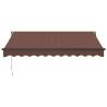 Manual Retractable Awning Brown 300x250 cm | Hipo Market