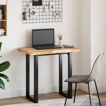 Desk Top Untreated 80x50 cm Solid Wood Acacia - HipoMarket