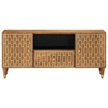 TV Cabinet 105x33x46 cm Solid Wood Mango - Stylish & Sturdy