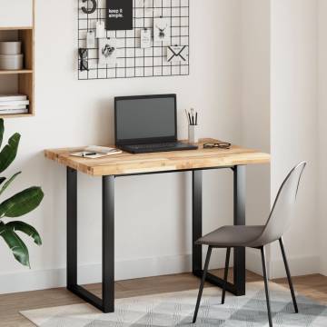 Solid Wood Acacia Desk Top 120x70x4 cm | Hipomarket UK