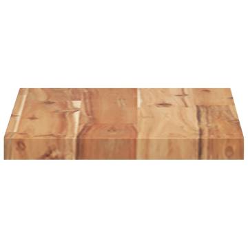 Rectangular 40x20 cm Solid Wood Acacia Table Top - Hipomarket