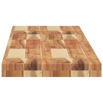 Rectangular Solid Wood Acacia Table Top - 120x30 cm