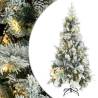  Pre-lit Christmas Tree with Flocked Snow&Cones 225 cm PVC&PE Size 225 x 110 cm Quantity in Package 1 Number of Branch Tips Number of LEDs 